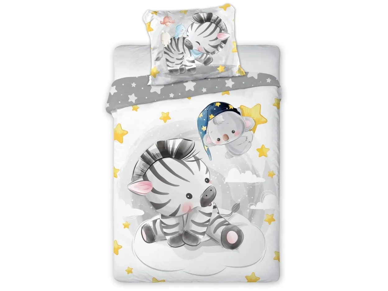 Baby Zebra Junior sengetøy 100x135 cm – 100% bomull