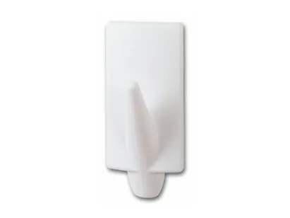 TESA 57559-00000-20, Innendørs, Håndklekrok, Hvit, Polystirol, Limstrimmel, 1 kg