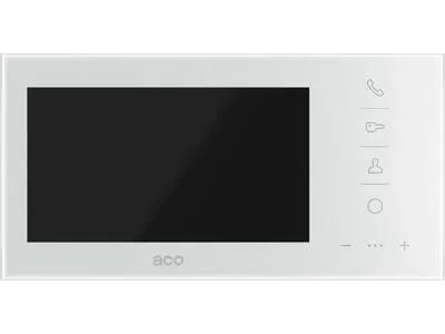 ACO GLASS-PRO-7 WH monitor for system COMO PRO 7 tommer