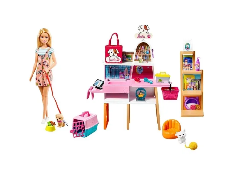 Barbie Pet Supply Store Doll and Playset