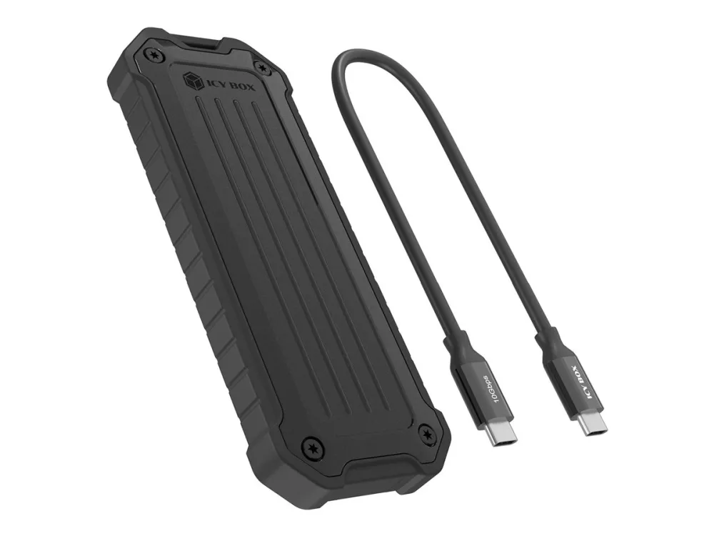 ICY BOX eksternt M.2 NVMe/SATA-kabinett opp til 4 TB (2230/42/60/80) M-Key/B+M-Key