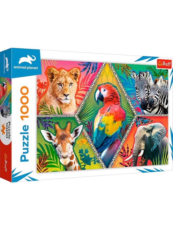 Trefl Puzzle - ANIMAL PLANET - Exotic Animals (1000 pieces) Gulv