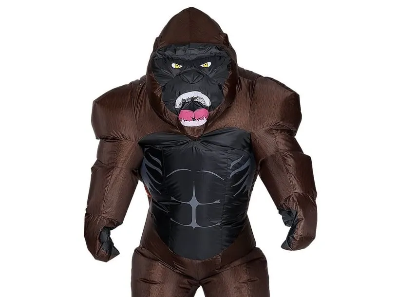 Oppusteligt Gorilla kostume