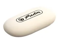 Herlitz - Viskelær - oval - hvit - caoutchouc