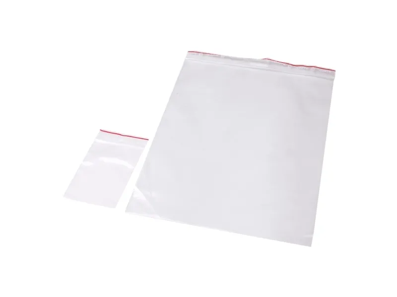 Lynlåspose, Grippie, 50 µm, 120 x 160 mm LD-PE, Transparent, Uden tryk lynlåslukning, pakke a 1000 s