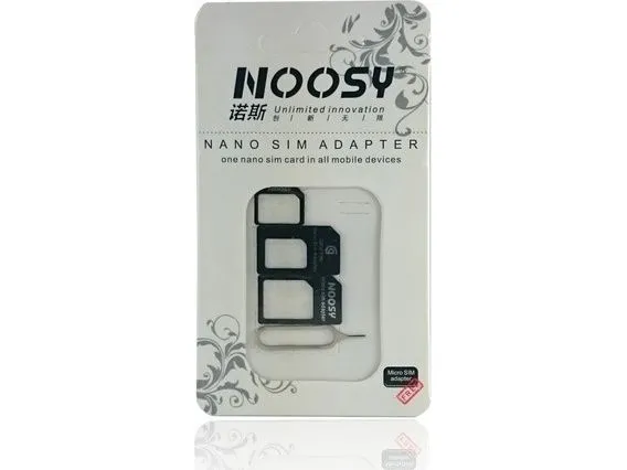 NOOSY SIM-adapter 3-i-1 + nøkkel (3981)