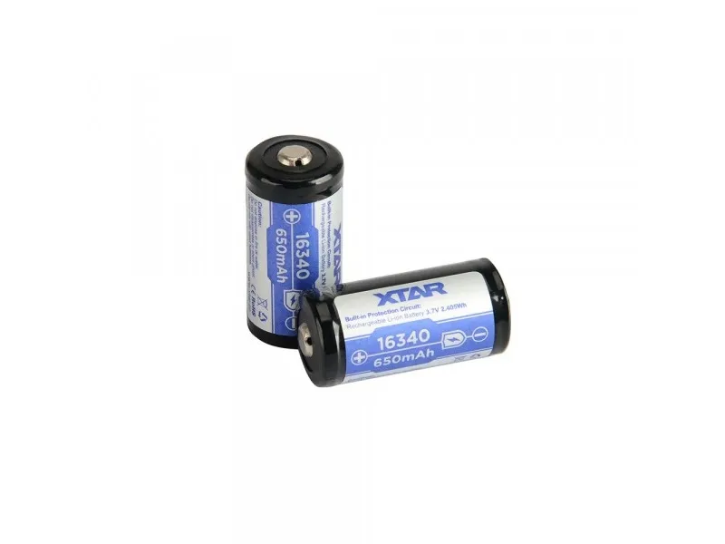 Xtar batteri 16340 650 mAh 1 stk
