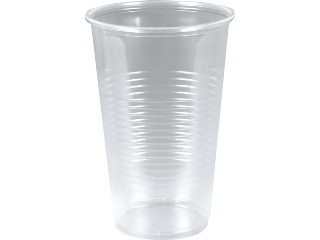 Vrige Plastikglas blød 50cl PP (øl) 50stk/ps (målestreg 0,5) Transparent 1x1x1mm (50EA)