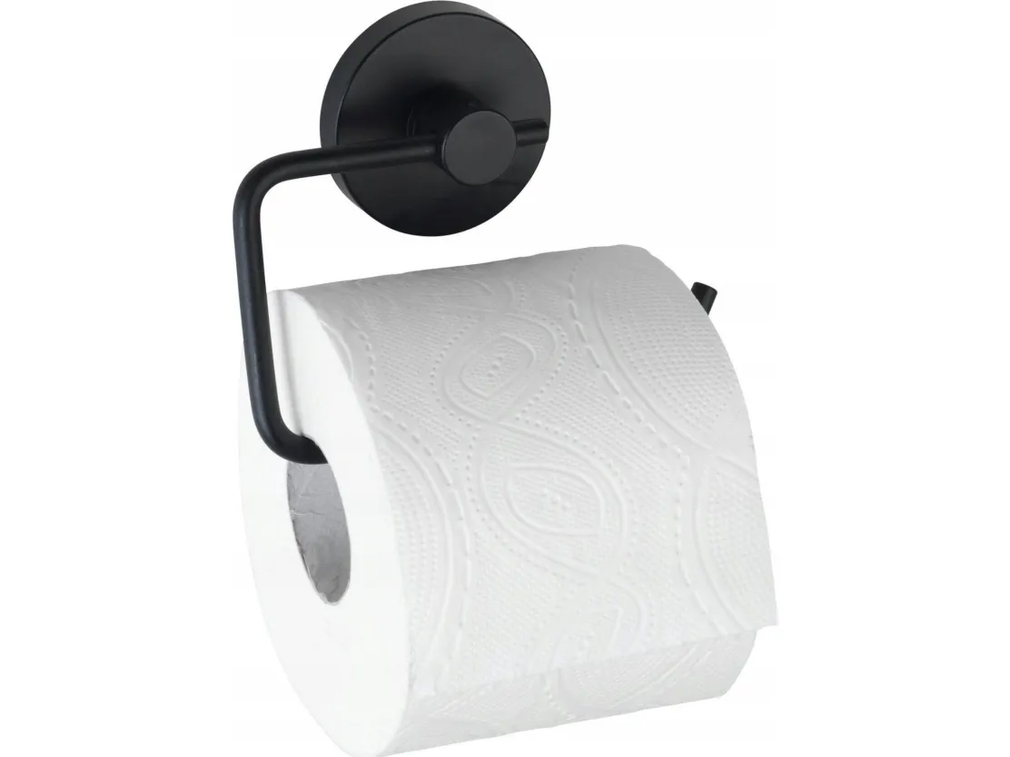 Wenko MILAZZO Vacuum-Loc toalettpapirholder, sort, WENKO