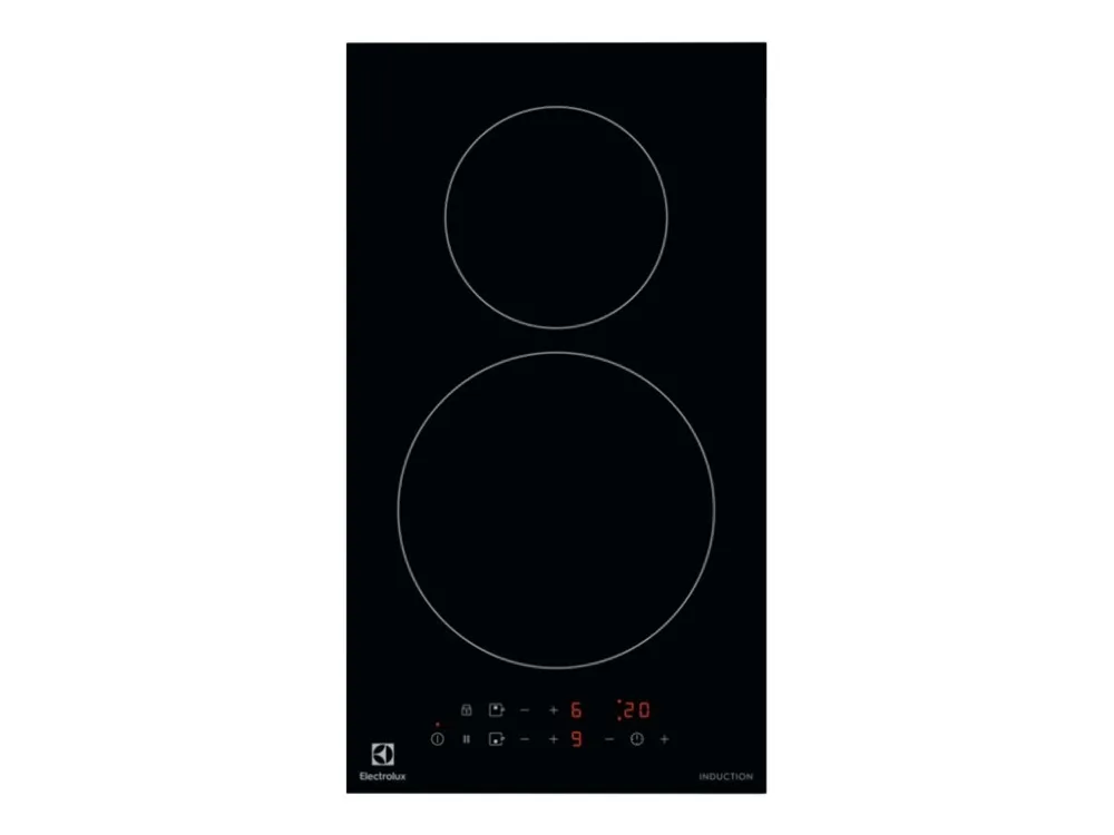 Electrolux Domino LIT30230C - Induksjonskomfyrtopp - 2 plater - Nisje - bredde: 27 cm - dybde: 49 cm - svart