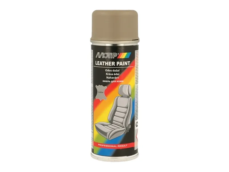 Motip læder og vinyl maling Beige/Grå 200ml