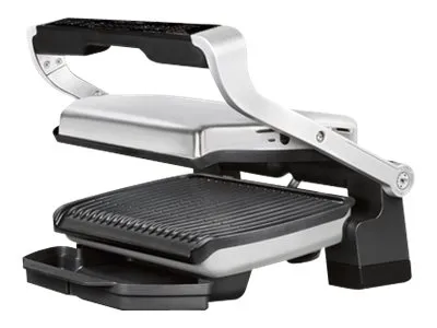 Tefal OptiGrill+ GC706D34 - Grill - elektrisk - 600 kvadratcentimeter - rustfritt stål / svart