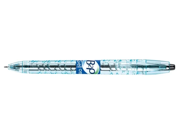 Pilot B2P Gel, Uttrekkbar med festeklemme, Sort, Gjennomsiktig, Sort, Plast, 0,5 mm, 0,32 mm