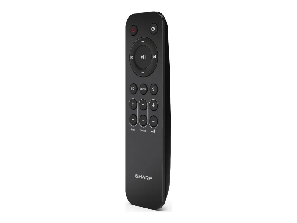 Sharp HT-SBW53121(BK), 3.1.2 kanaler, 182 W, DTS 5.1, DTS-HD, DTS:X, Dolby Atmos, Dolby Digital, Dolby Digital Plus, Dolby TrueHD, Custom, Spill, Kino, Musikk, Natt, Sport, Tale, 212 W, Trådløs