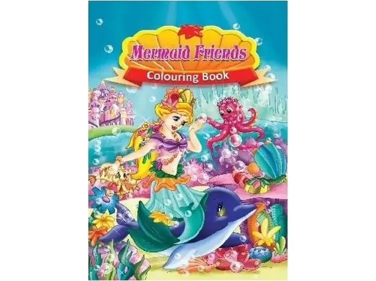 Malerbok A4 Mermaid Friends 16 sider