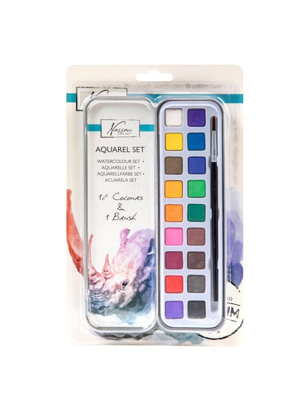Nassau Watercolor Paint Set 18 colors