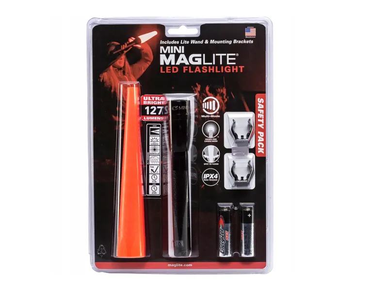 Maglite Mini-LED 2AA sikkerhetslampe svart