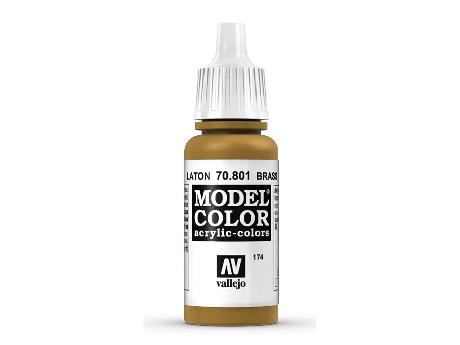 Vallejo 70.801, 17 ml, Messing, Matte, Flaske