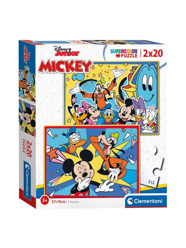 Clementoni Puzzle Mickey Mouse 2x20st. Gulv
