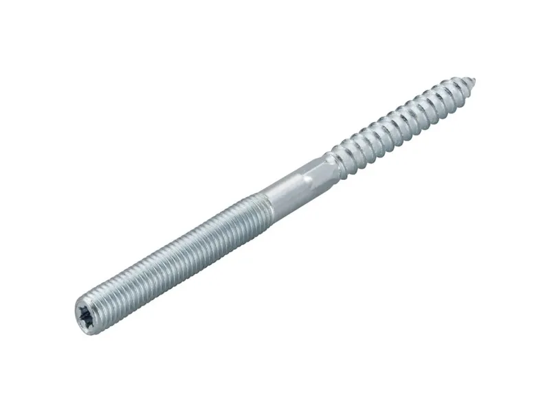 Fischer 79780, Skru, Sinkbelagt stål, Tre, Gjenget, Zink, M8