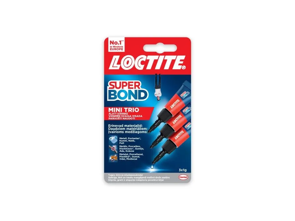 Malizia LOCTITE SUPER BOND MINI TRIO 3G