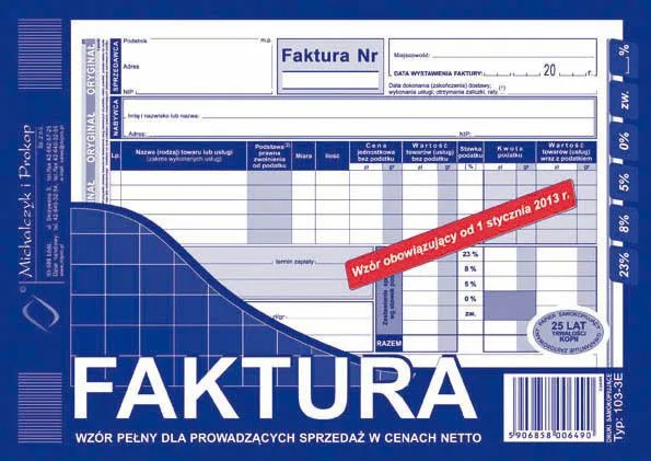 Michalczyk & Prokop faktura mva A5 103-3E PeL‚na