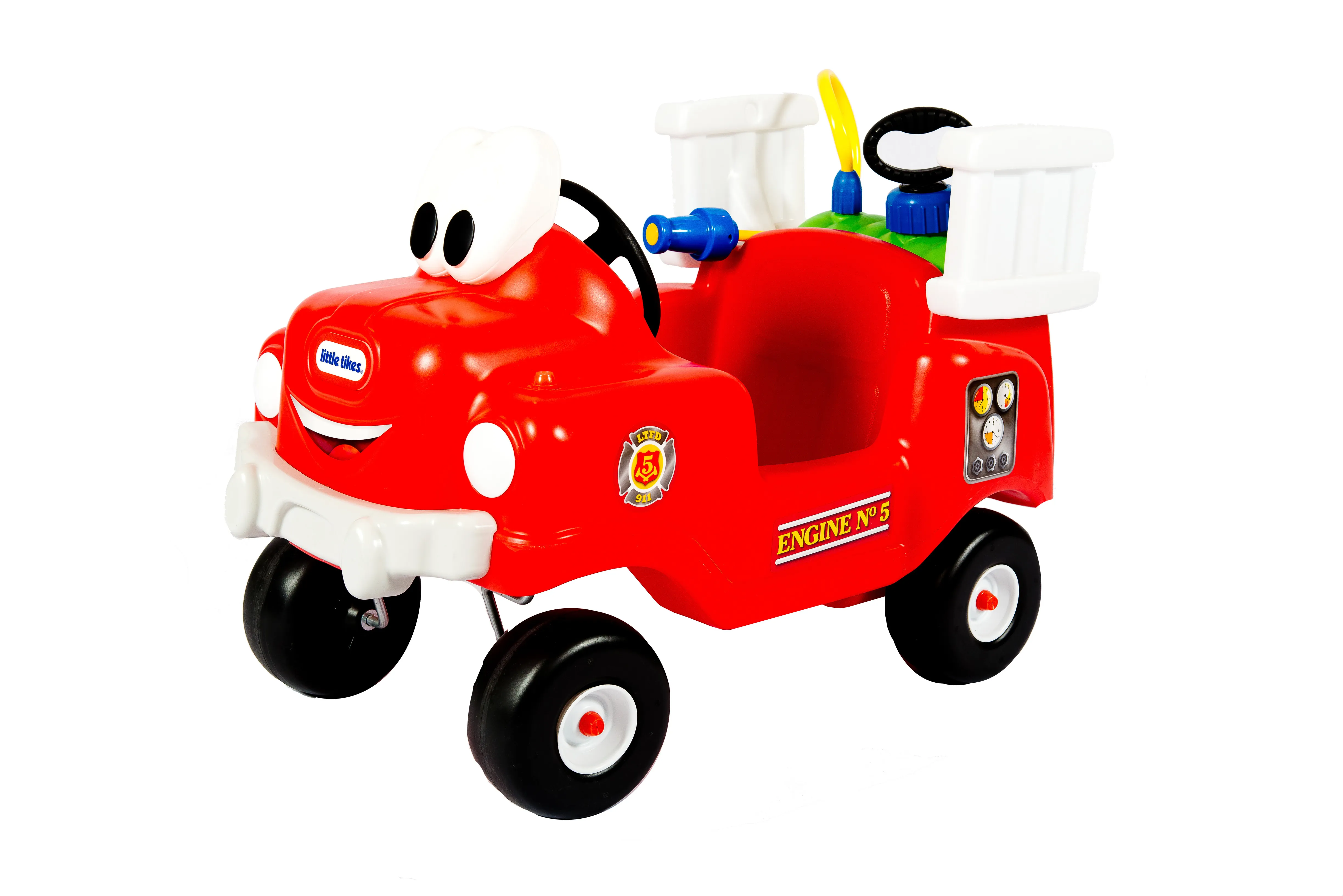 Little Tikes Spray & Rescue Fire Truck, 1,5 år, 4 hjul, Plast, Sort, Rød, Hvit