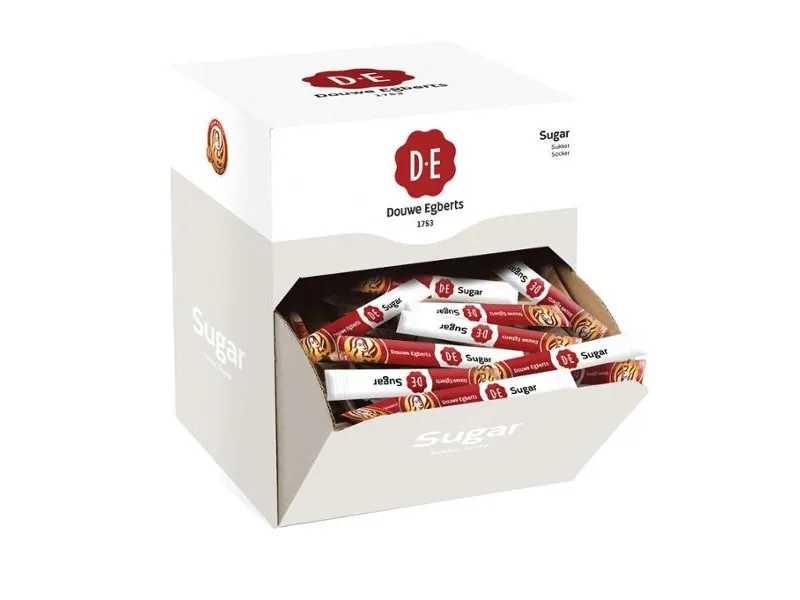 Sukker, Douwe Egberts, sticks, pakke a 500 stk