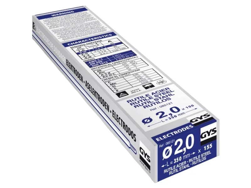 GYS GY 38 sveiseklektroder 155 stk (Ø x L) 2 mm x 350 mm 55 A (maks.)
