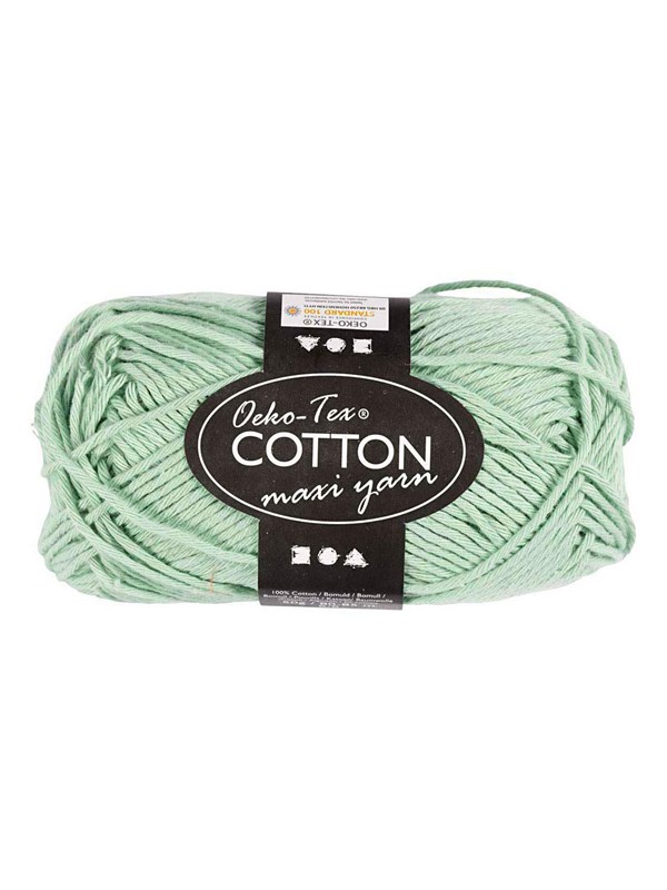 Creativ Company Cotton yarn Size 8/8 L: 80-85 M Mint Green - 50gr.