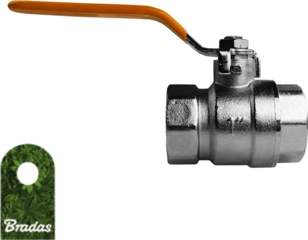 Bradas kuleventil 1 messing nikkelforkrommet GKZ012525 3646