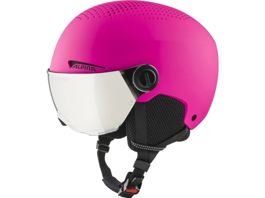 Alpina Zupo Visir vinterhjelm Q-Lite Pink Mat 51-55