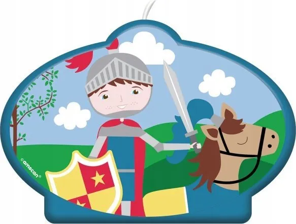 Lysfigur ridder på hest 9909869