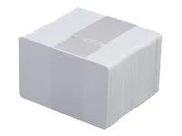 Evolis Classic Blank Cards - Polyvinylklorid (PVC) - 20 milli-incher - hvit - 100 kort kort (en pakke 5) - for Evolis Dualys Basic, Dualys Mag ISO, Pebble Basic, Pebble Mag ISO, Primacy 2, TATTOO2