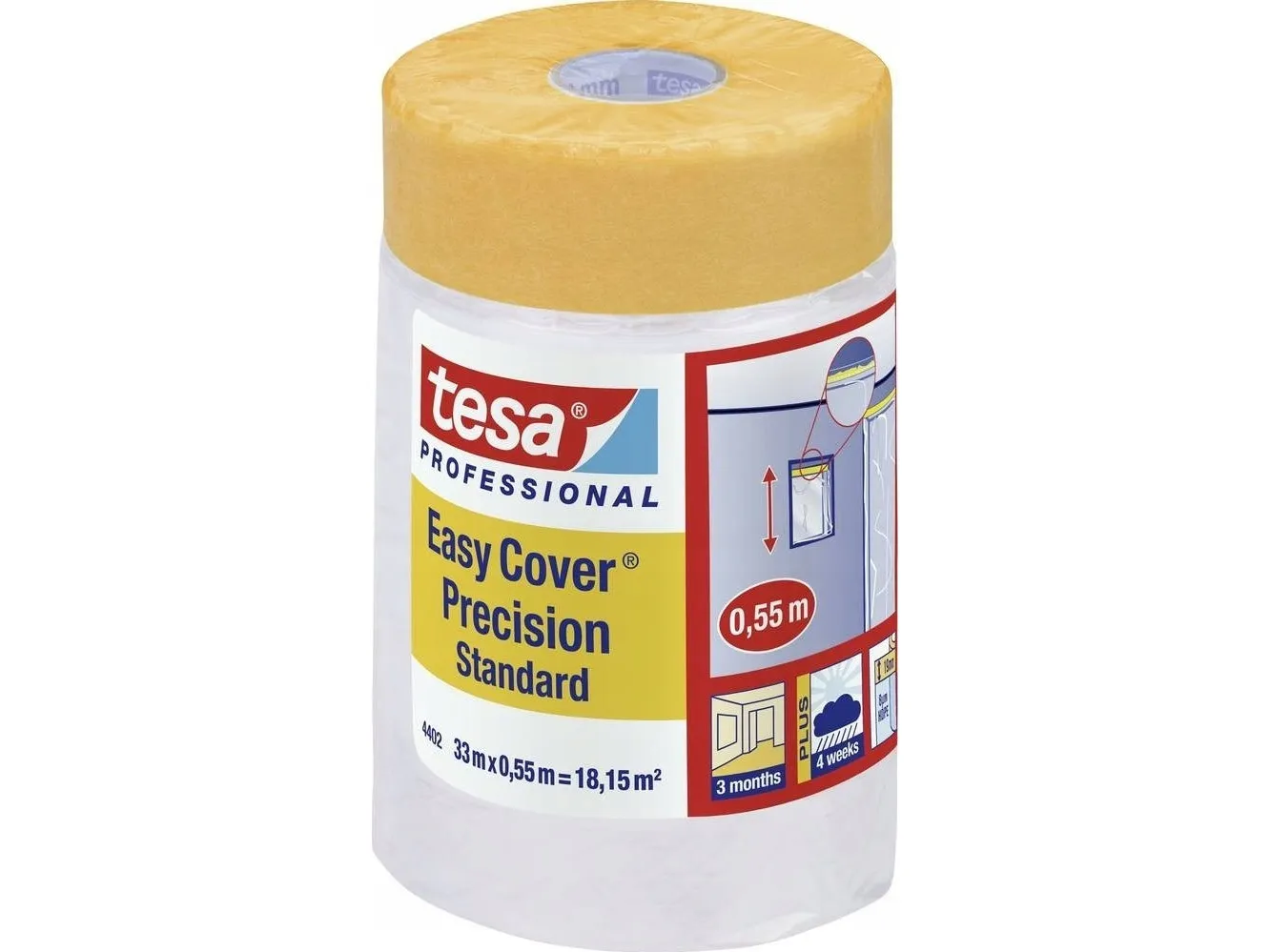 Tesa Easy Cover® maskeringsfolie (L x B) 33 m x 55 cm 04402-00003-01 1 stk