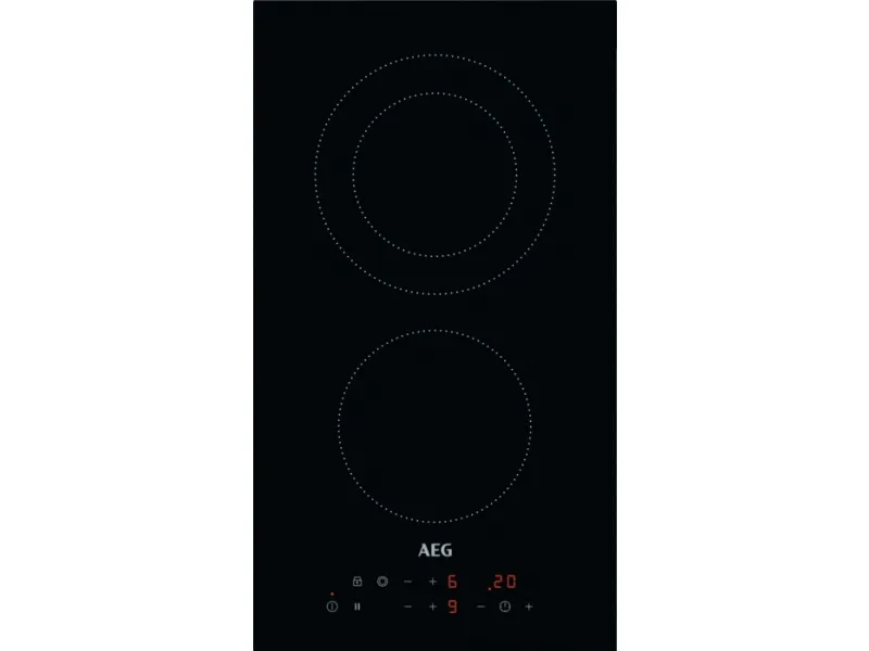 AEG HRB32310CB, Svart, Innebygget, 30 cm, Keramisk, Keramisk, 2 zone(s)