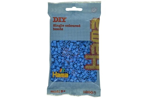 Revell Hama midi perler 1000 stk transparent blå