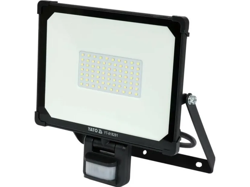 YATO SMD LED spot 50W 4750LM med bevegelsessensor