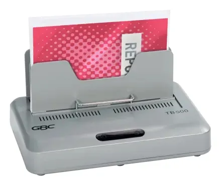 GBC TB500 Heavy Duty liminnbindingsmaskin, kapasitet 500 A4-ark, 500 ark, Sølv, 70 g/m², A4, 400 mm, 254 mm