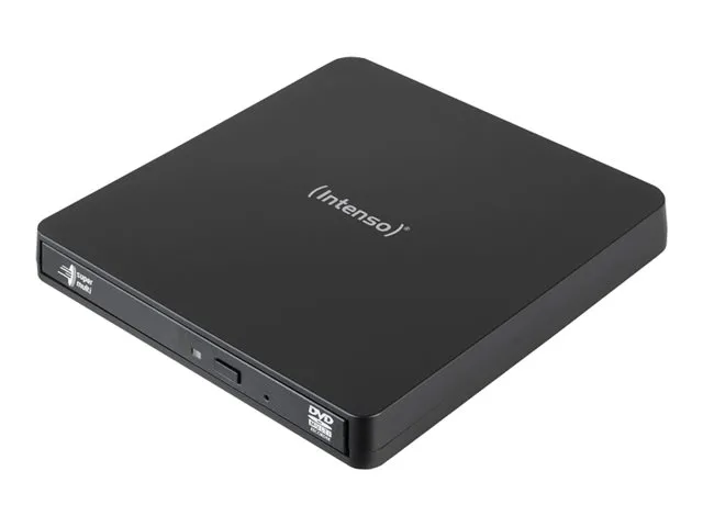 Intenso EOD 400D Slim - Platestasjon - DVD±RW (±R DL) / DVD-RAM - 8x/5x - USB 3.2 Gen 1 - ekstern - svart