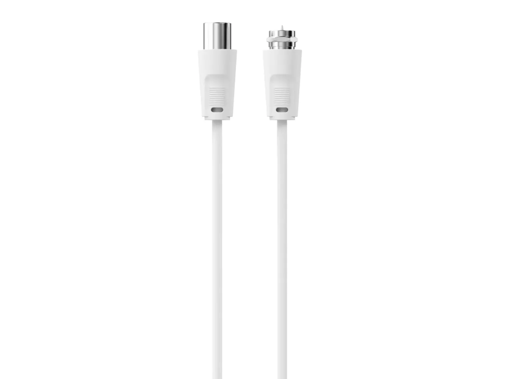 Sinox SOV09752, 2 m, Koaksial, F-type, Hvit