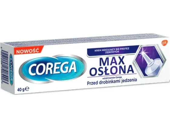 COREGA Max dækkende fikseringscreme til tandproteser 40 g