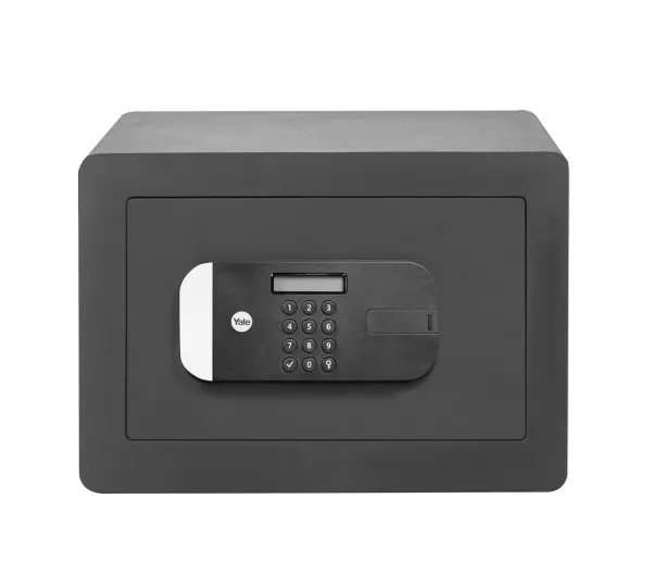 Yale YSEM/250/EG1, Frittstående safe, Sort, Kombinasjonslås, Stål, Gulv/vegg, 2 hyller