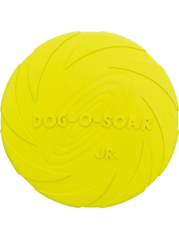 Trixie Dog Disc Frisbee Natural Rubber Lime 15cm