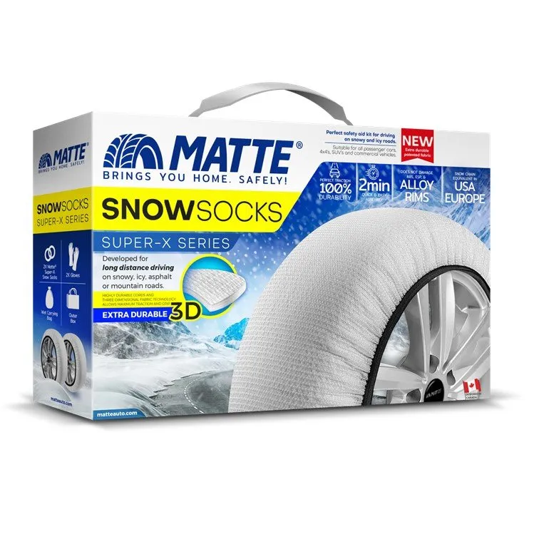 MATTE Super-X snøsokker - XXL