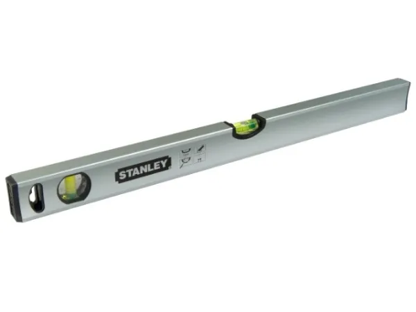 Stanley STHT1-43112, snekkernivå, 0,8 m, aluminium, sort, 0,5 mm/m, aluminium, gummi, 48 mm