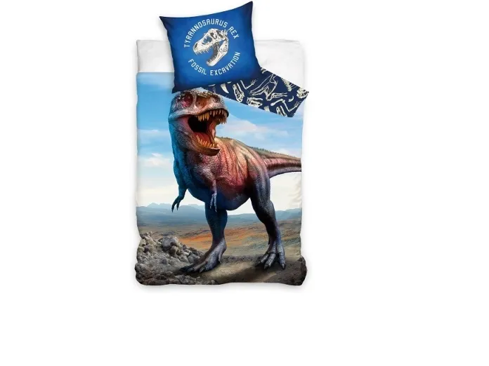 Dymo Tyrannosaurus Rex sengetøy 140 x 200 cm 100 % bomull