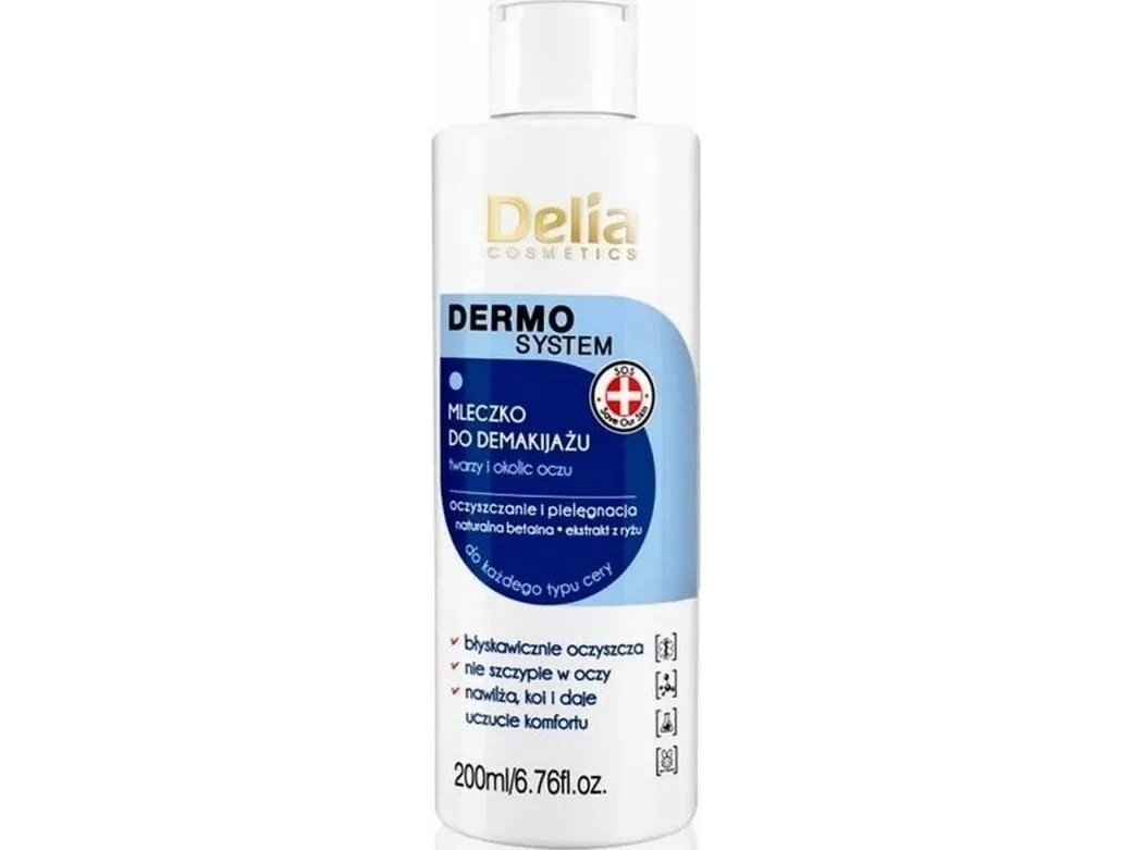 Delia Dermo System Sminkefjerningsmelk for ansikt og øyne 210 ml