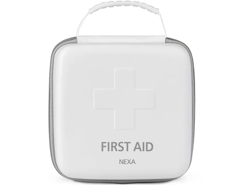 Nexa FHD førstehjelpskasse 39 deler, hardt etui, hvit