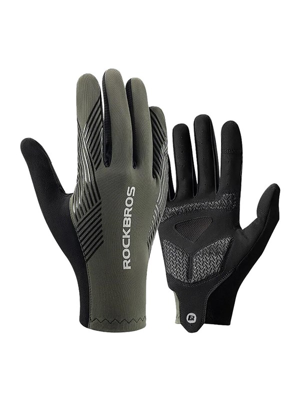 Rockbros 16110006002 shock-absorbing cycling gloves size M - green and black